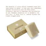 HEMP WITH SHEA BUTTER BODY SOAP BAR - TONES SKIN, CONTROLS DRYNESS & CLEARS CLOGGED PORES on satliva.com on satliva.com