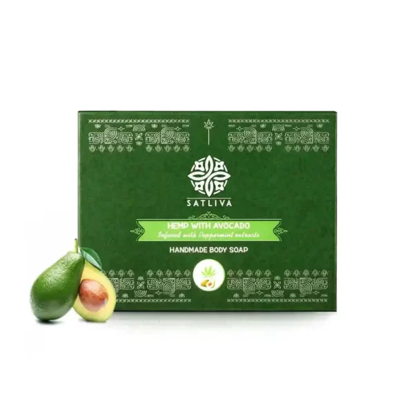 HEMP WITH AVOCADO BODY SOAP BAR - HYDRATES & LOCKS MOISTURE on satliva.com